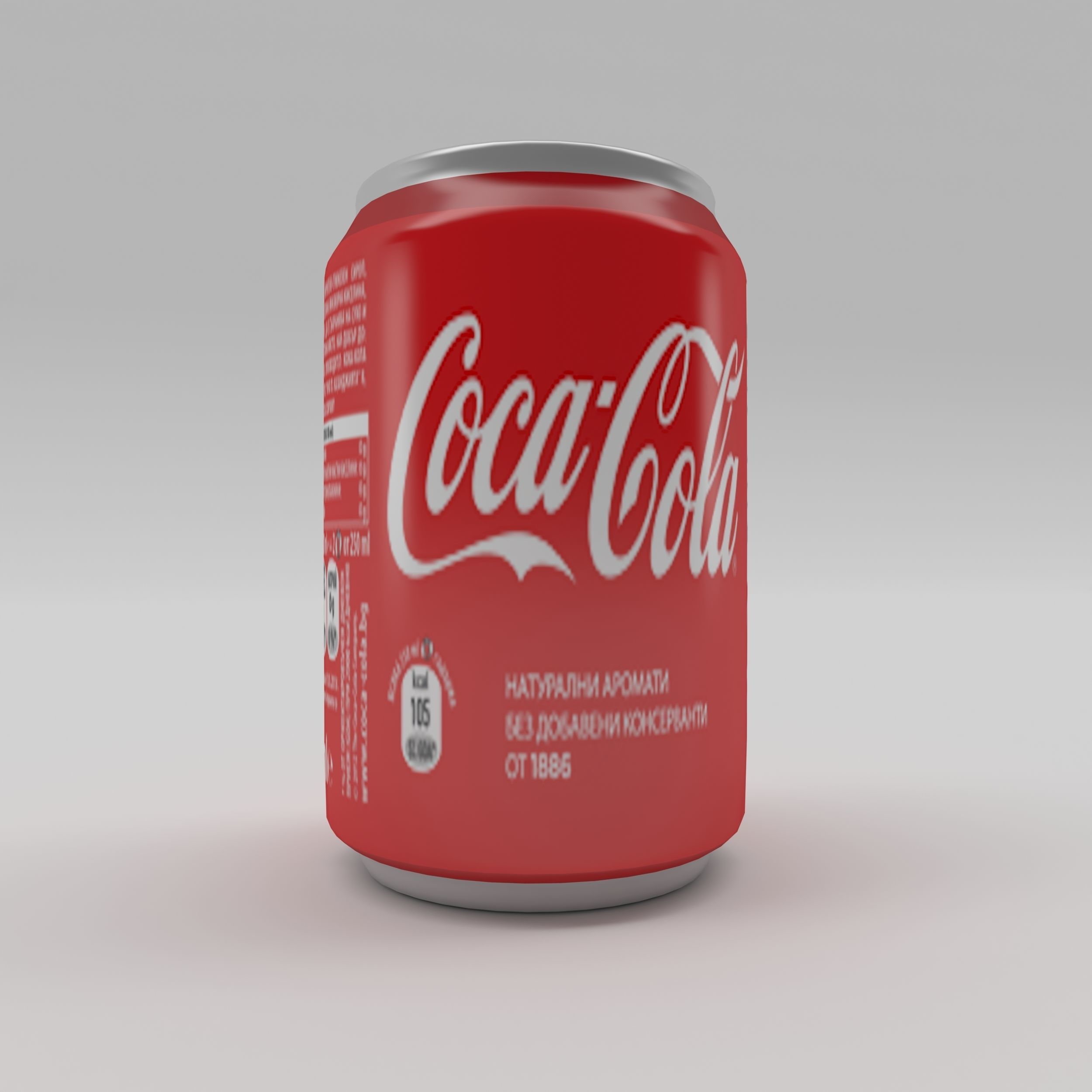 Bottle Coca-cola 2 Low-poly 3D model_3
