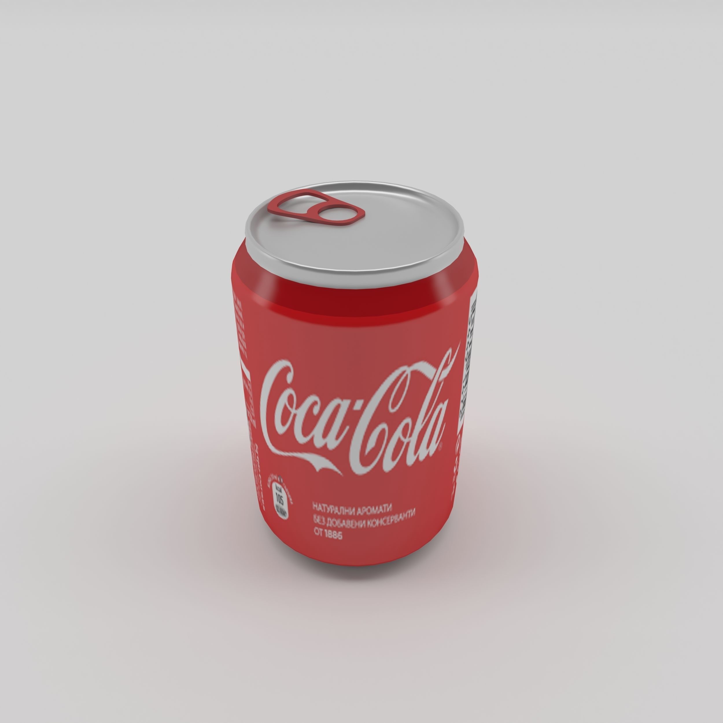 Bottle Coca-cola 2 Low-poly 3D model_12