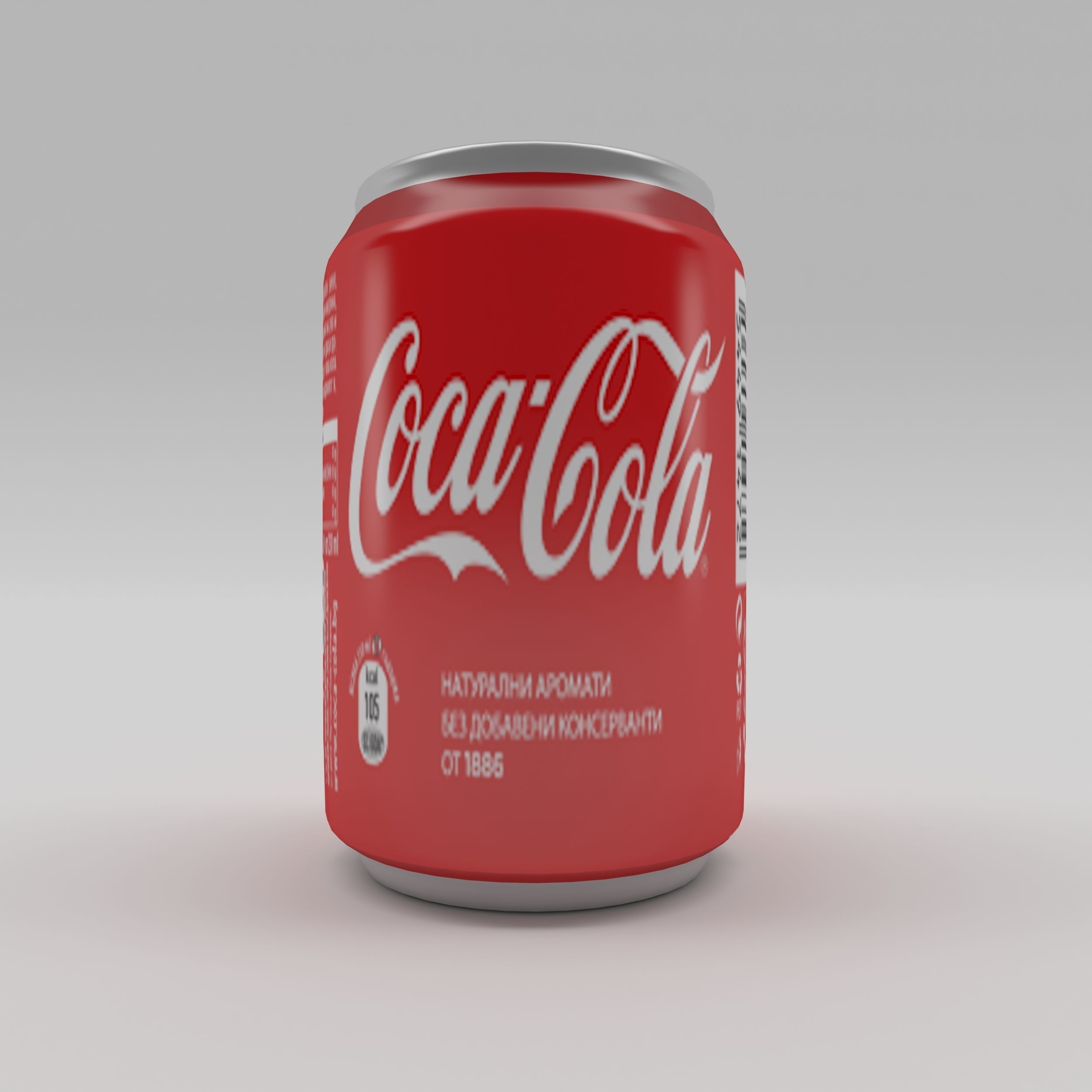 Bottle Coca-cola 2 Low-poly 3D model_4
