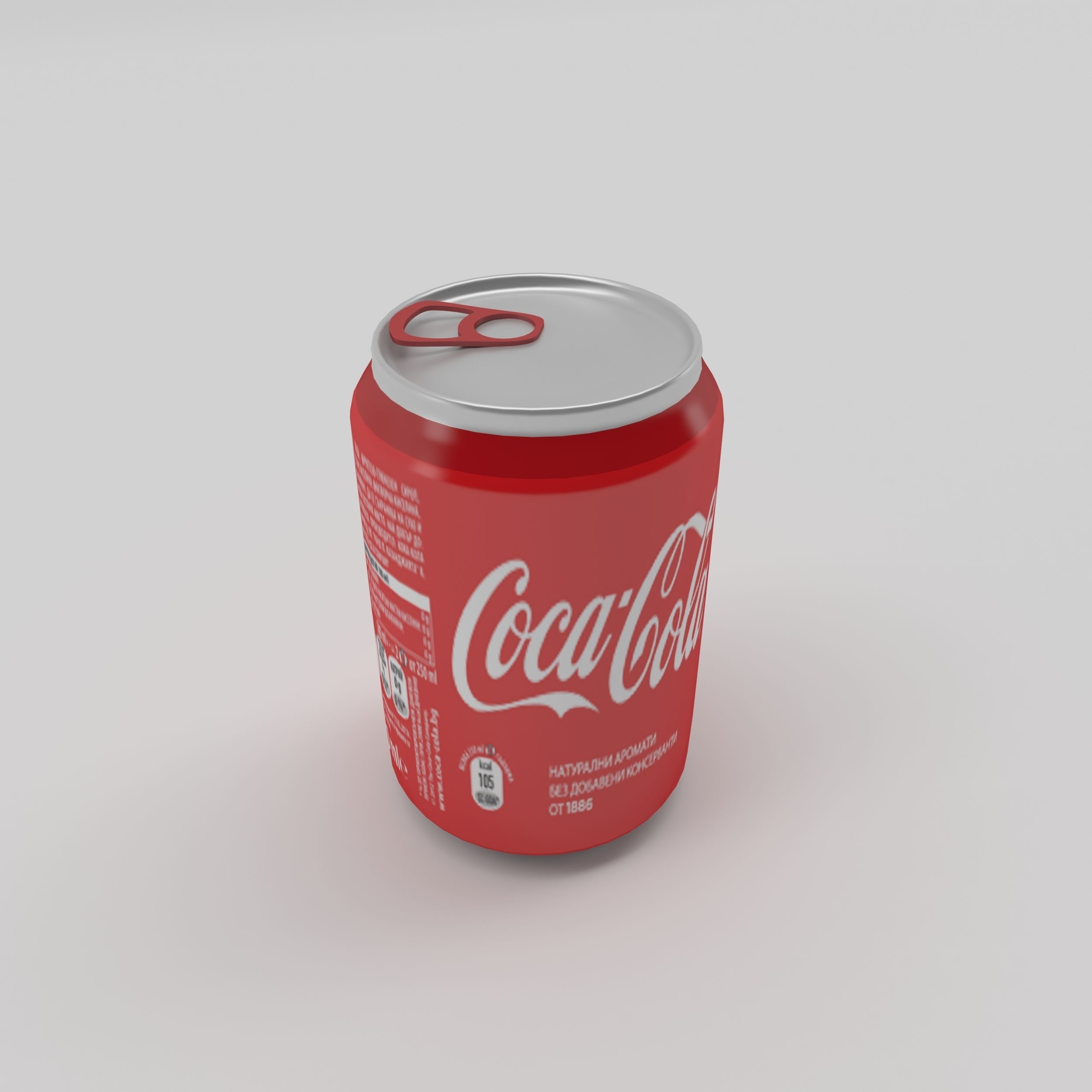 Bottle Coca-cola 2 Low-poly 3D model_10