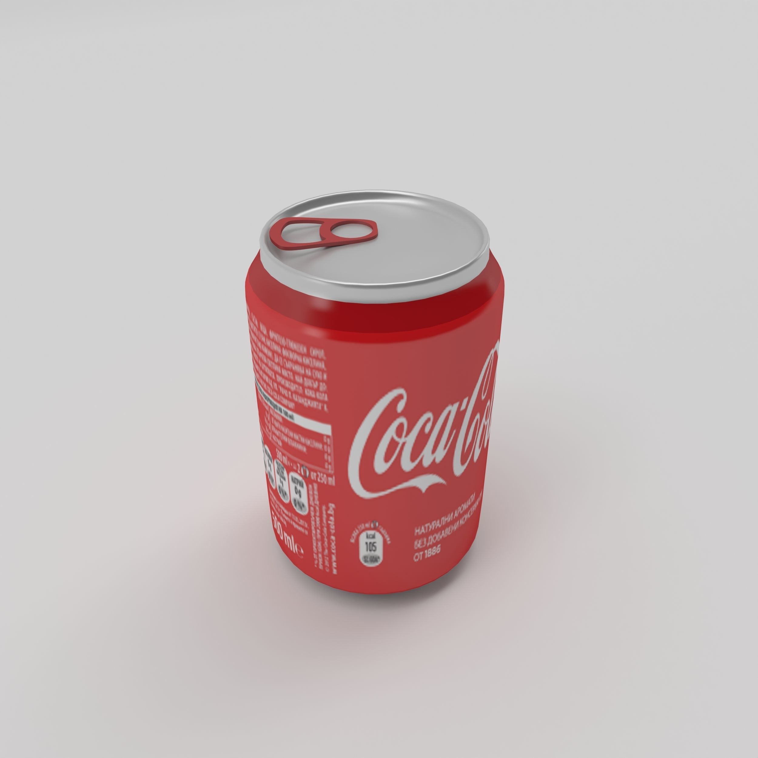 Bottle Coca-cola 2 Low-poly 3D model_8