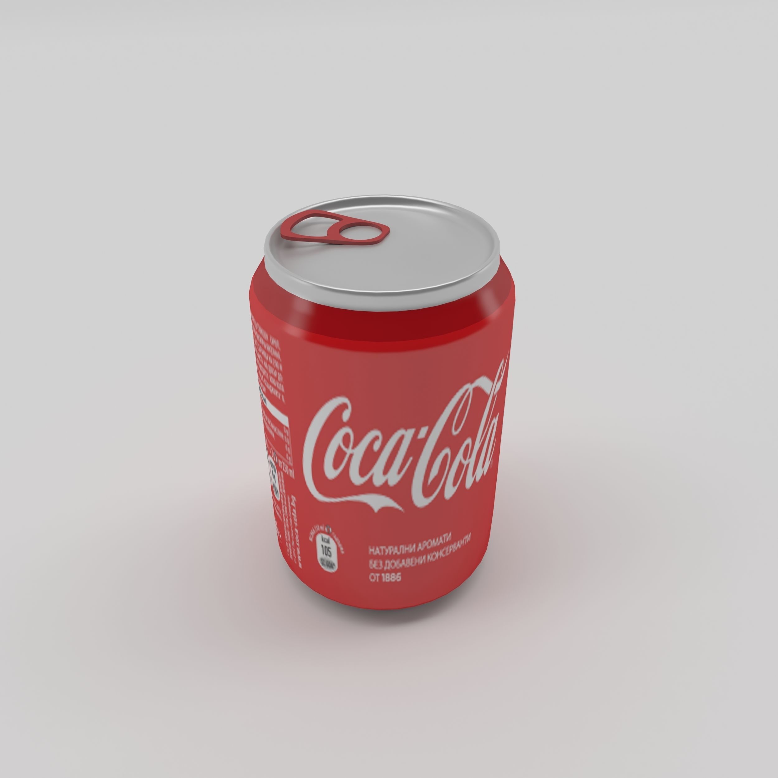 Bottle Coca-cola 2 Low-poly 3D model_11