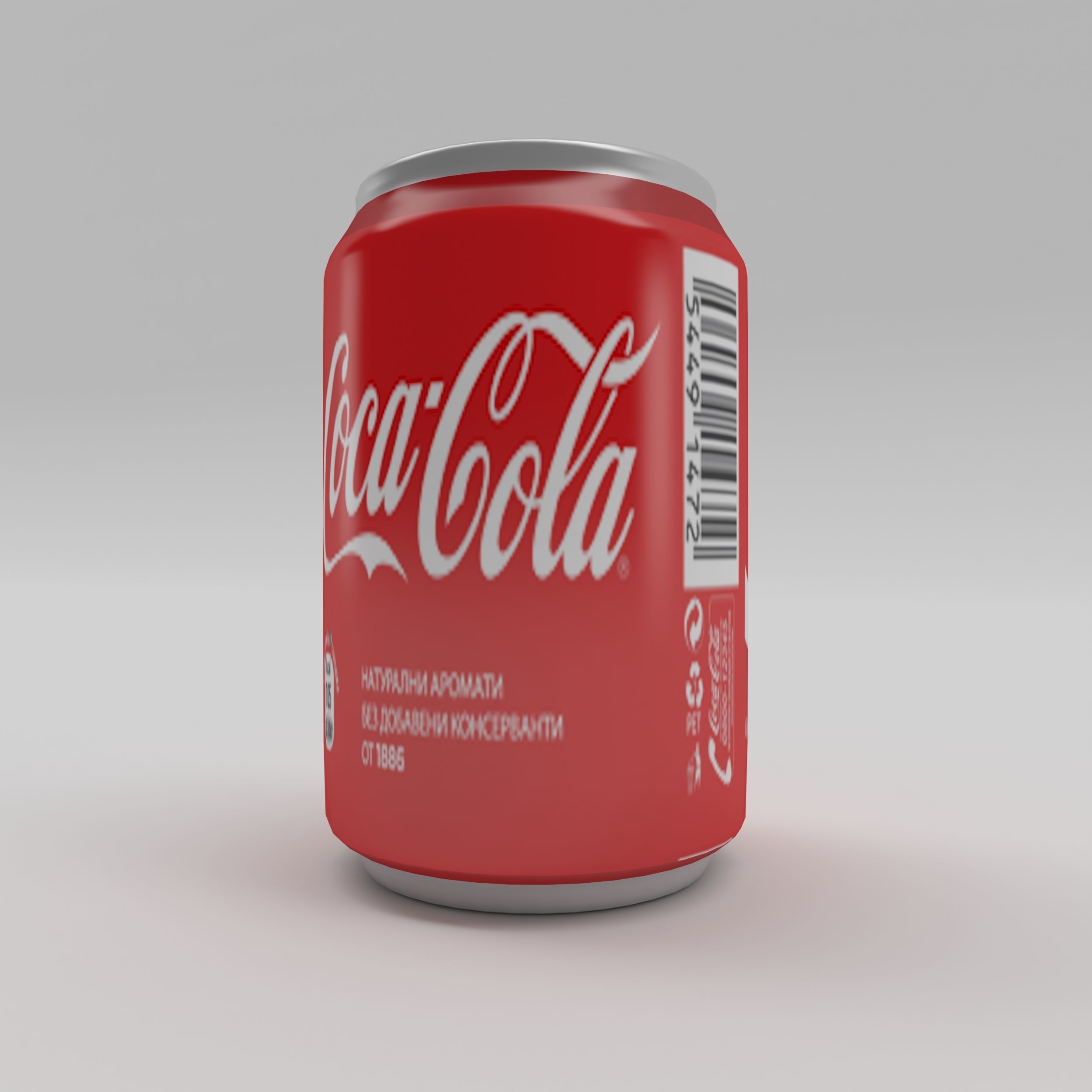 Bottle Coca-cola 2 Low-poly 3D model_6