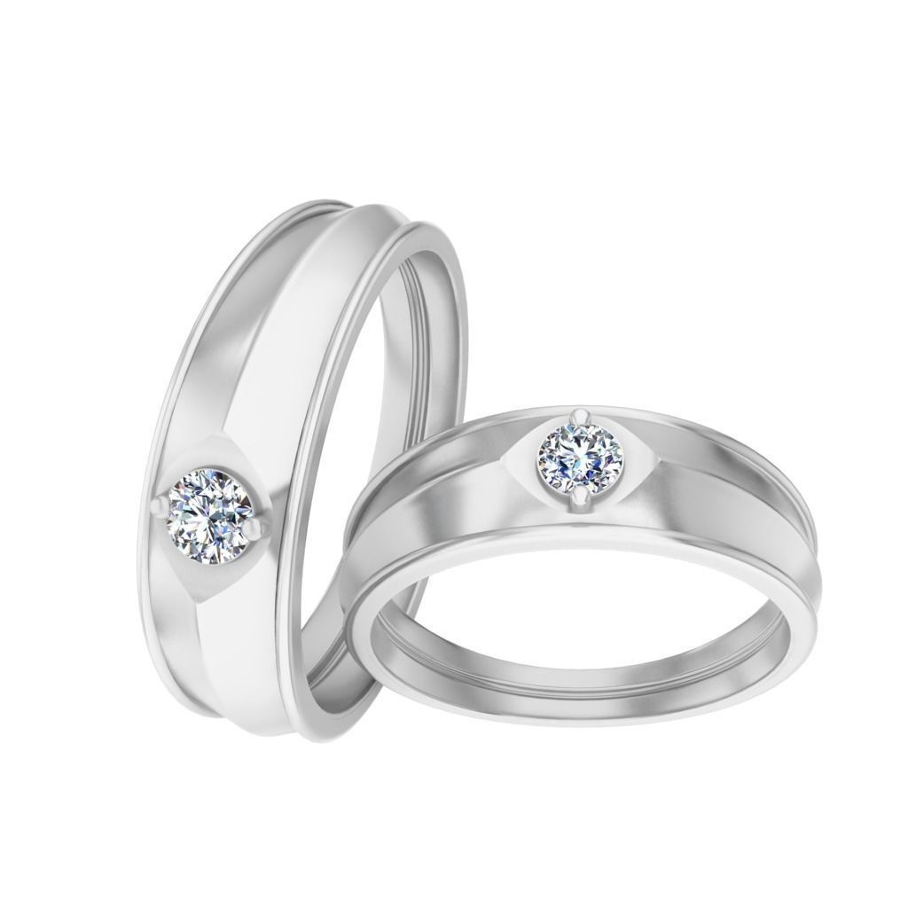 Couple bands 3D print model_1