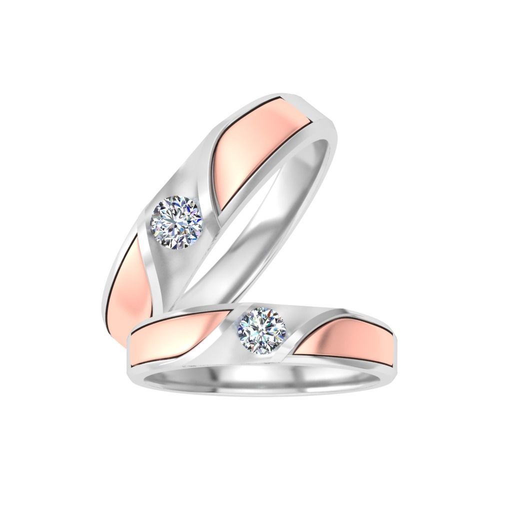 Couple bands 3D print model_2