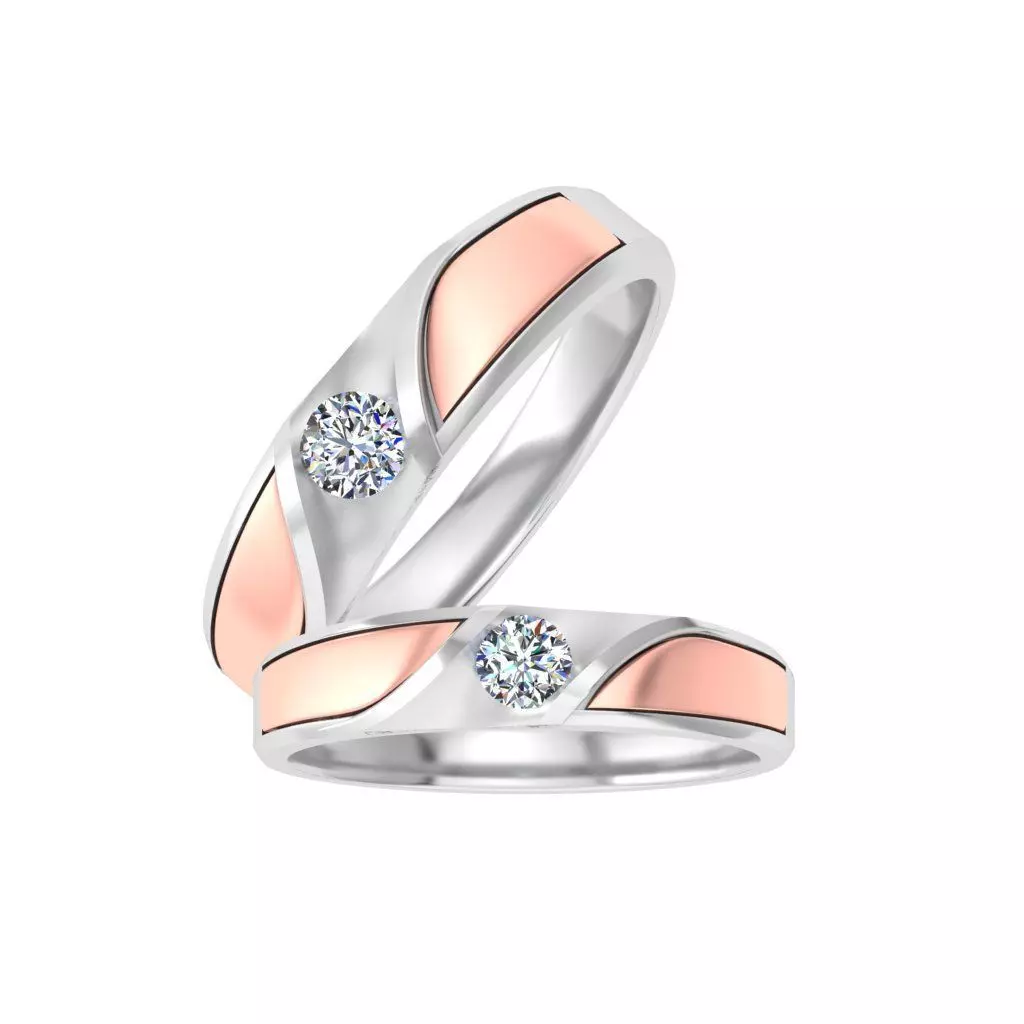 Couple bands 3D print model_0