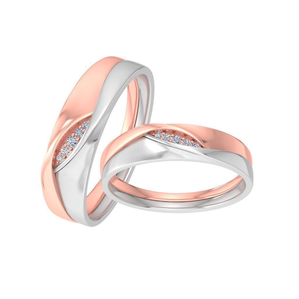 Couple bands 3D print model_7