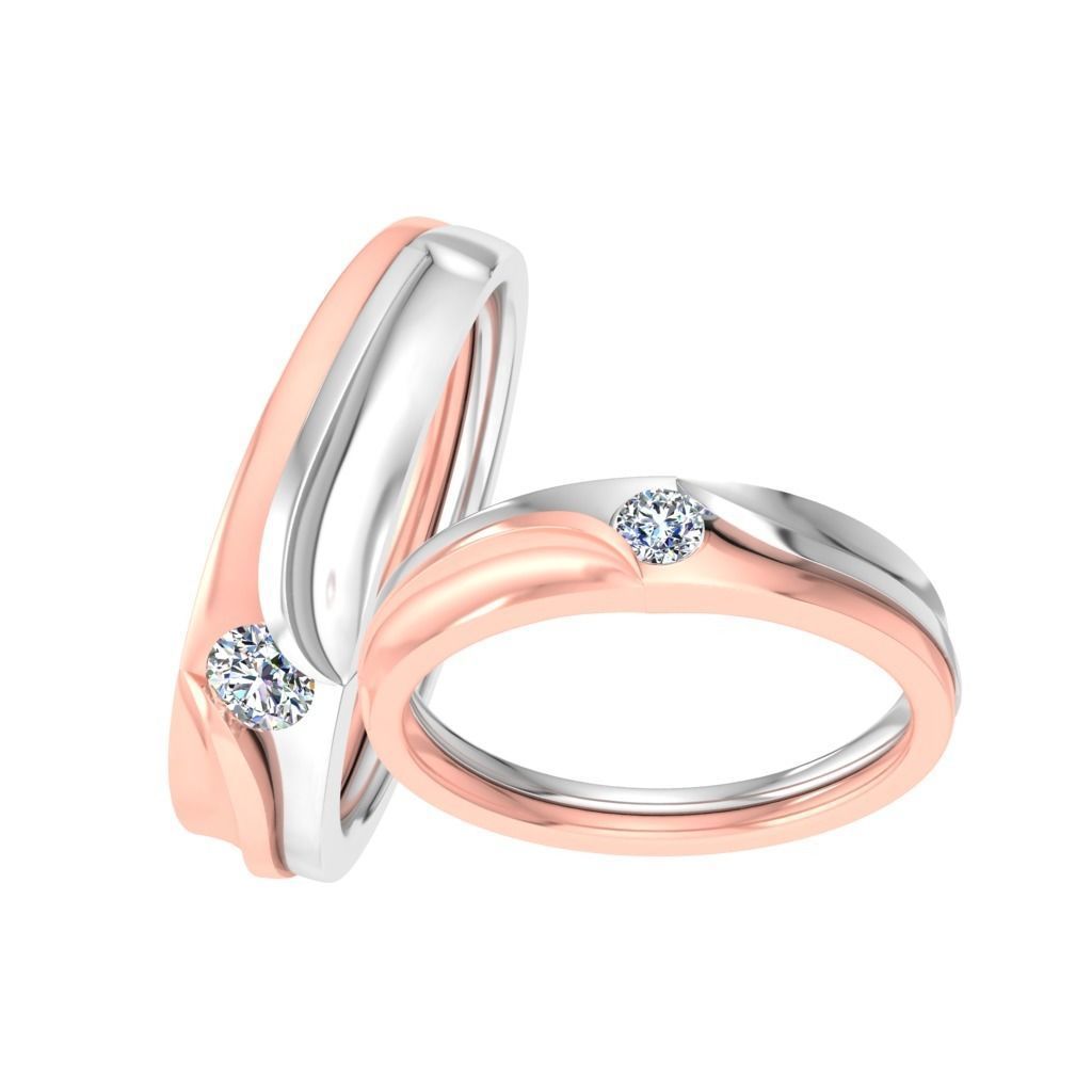 Couple bands 3D print model_1