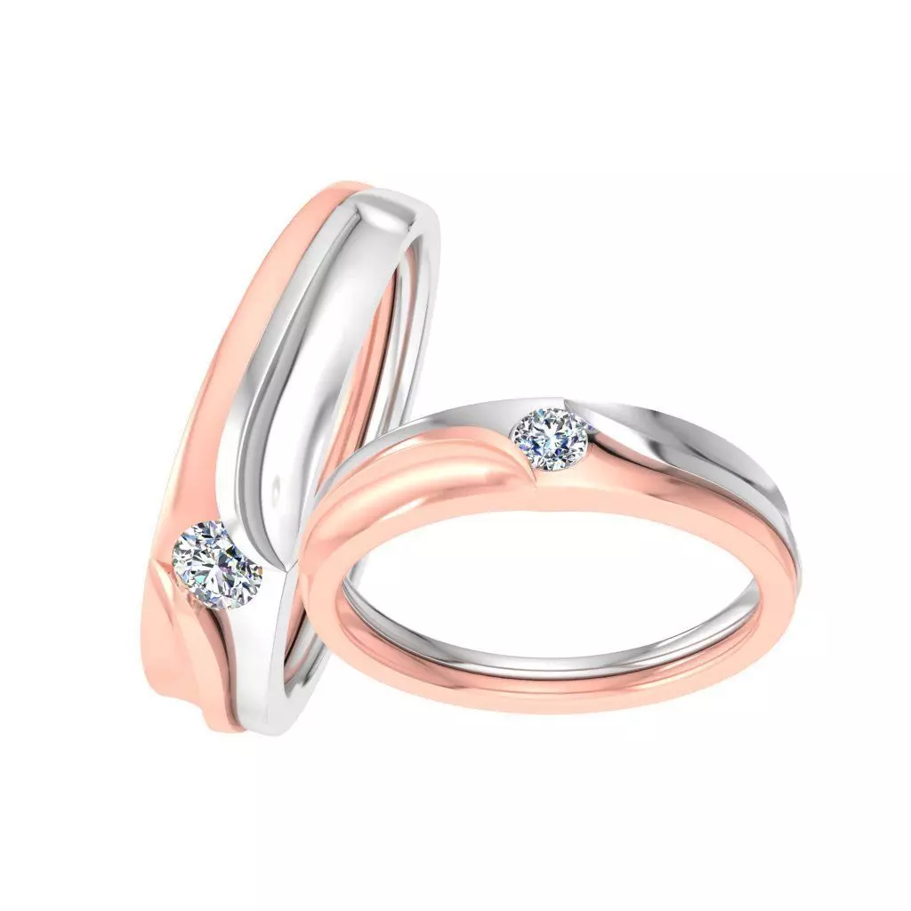 Couple bands 3D print model_0