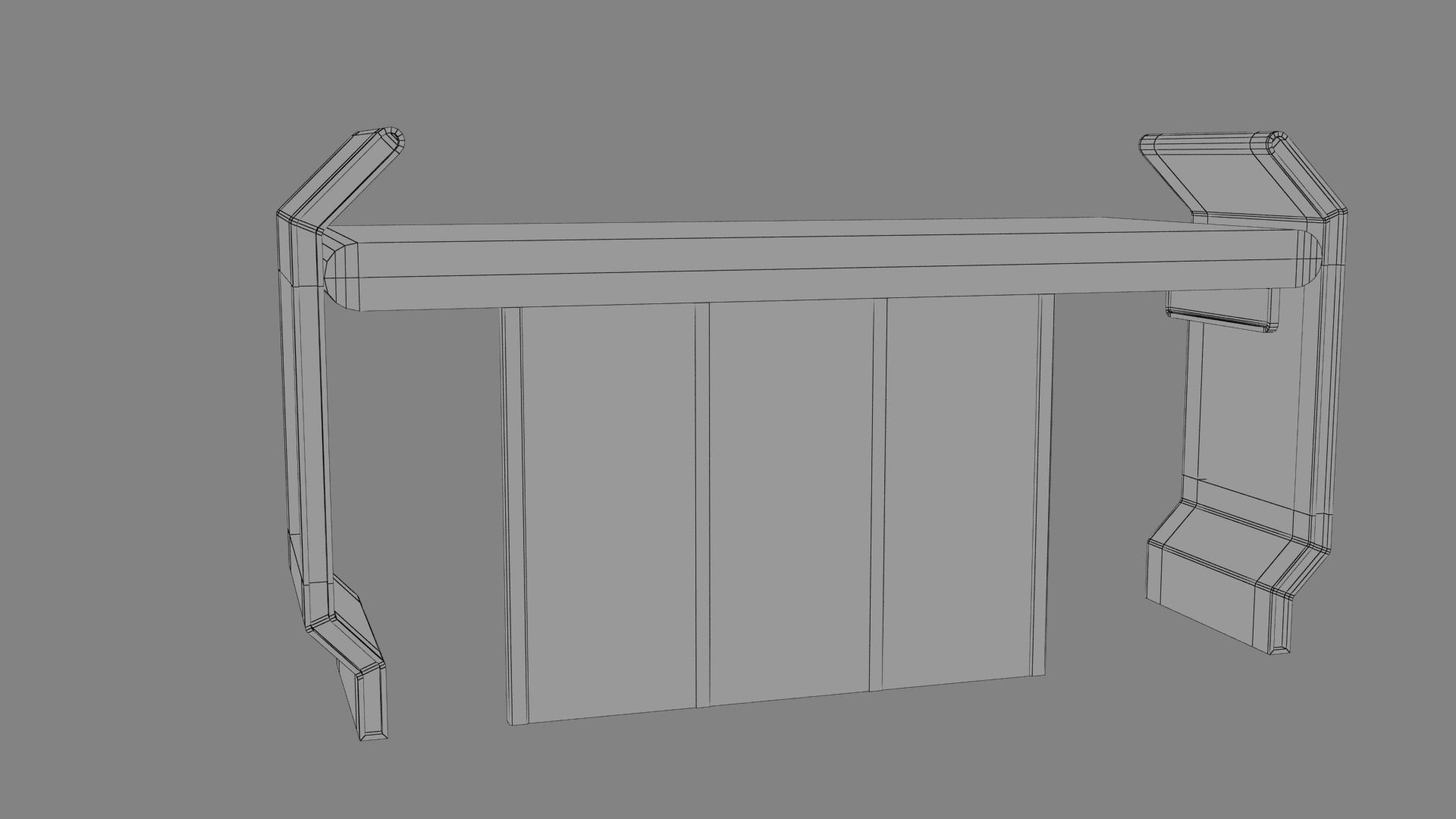 Bus Stop Low-poly 3D model_34