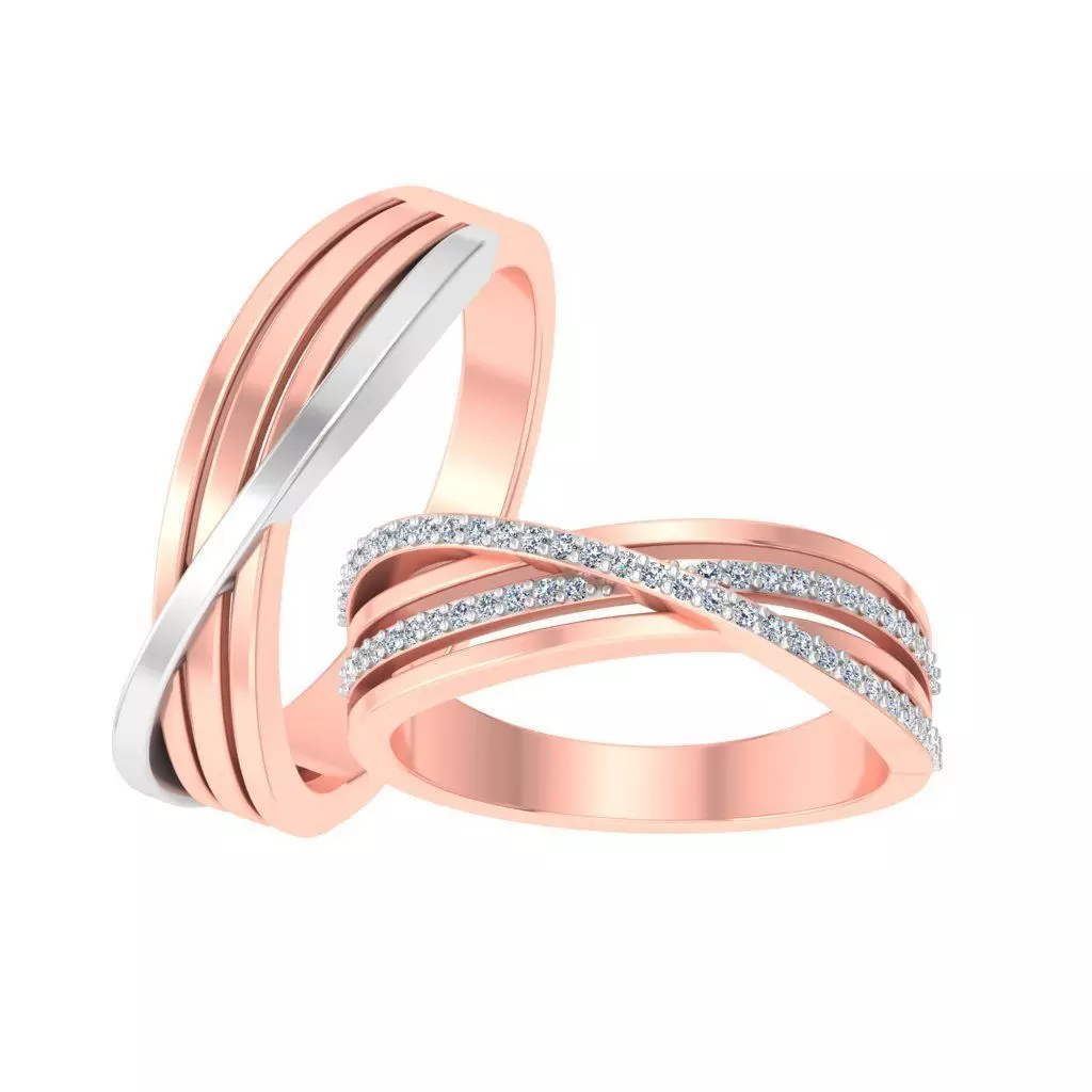 Couple bands 3D print model_0