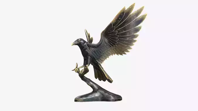 Raven Sculpture