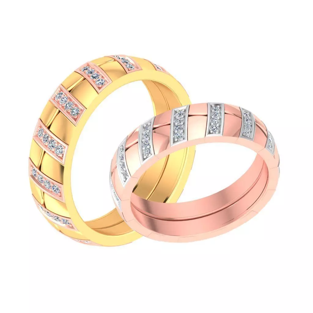 Couple bands 3D print model_0