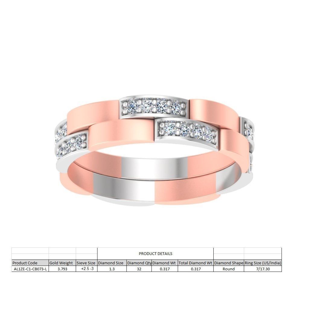 Couple bands 3D print model_11