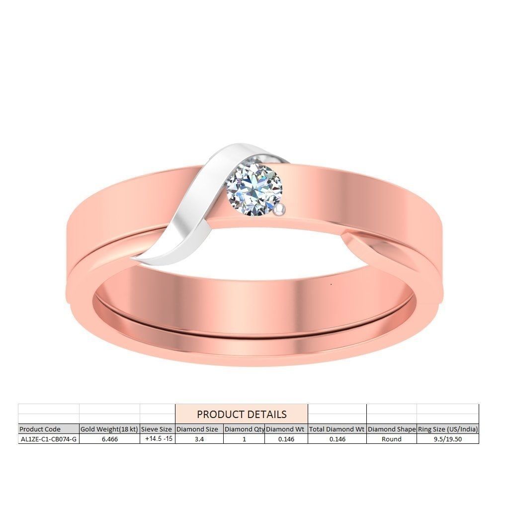 Couple bands 3D print model_4