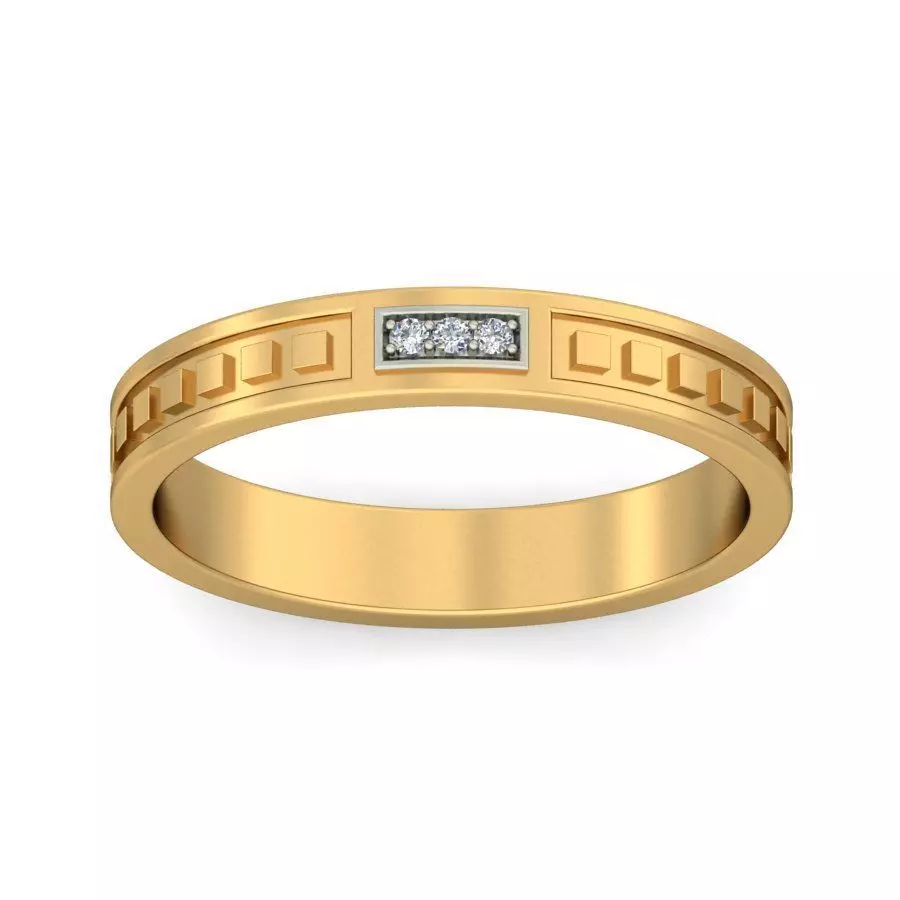 Band ring 3D print model_0