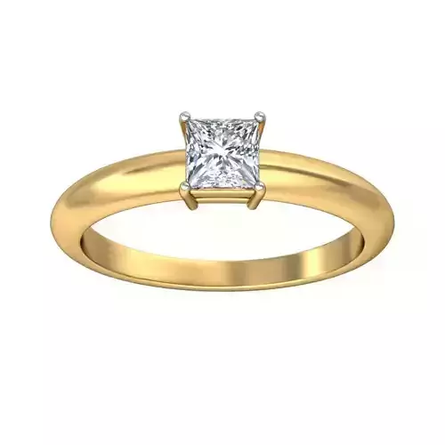 Solitaire ring 3D print model