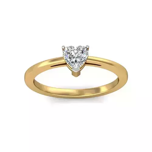 Solitaire ring 3D print model