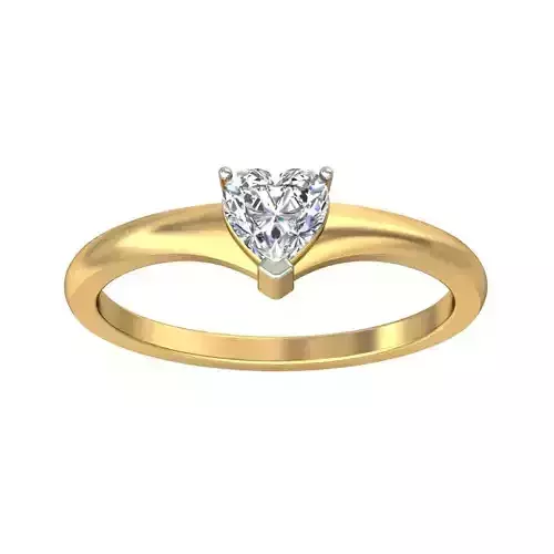 Solitaire ring 3D print model