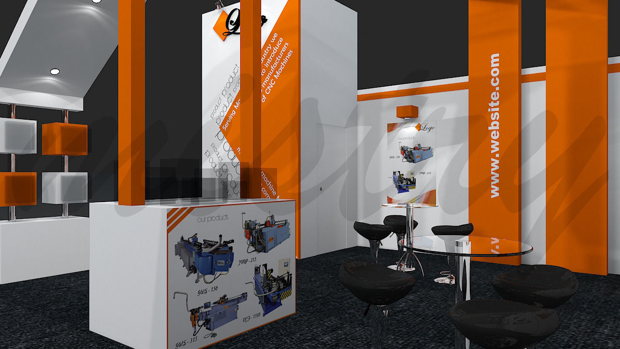Exhibition Booth 3D Model 8 mtr x 6 mtr 3D model_7
