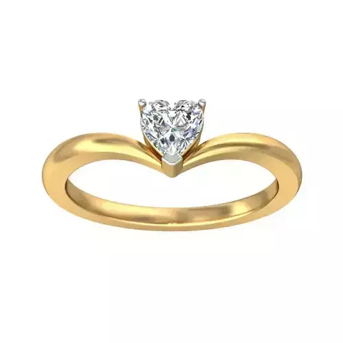 Solitaire ring 3D print model