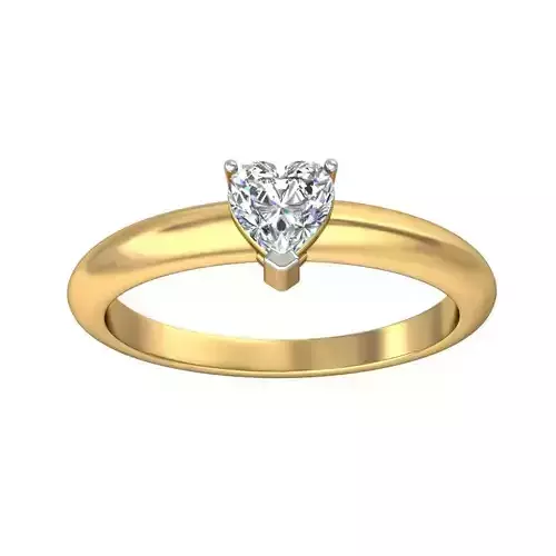 Solitaire ring 3D print model