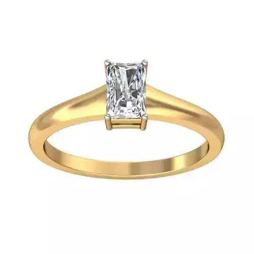 Solitaire ring 3D print model