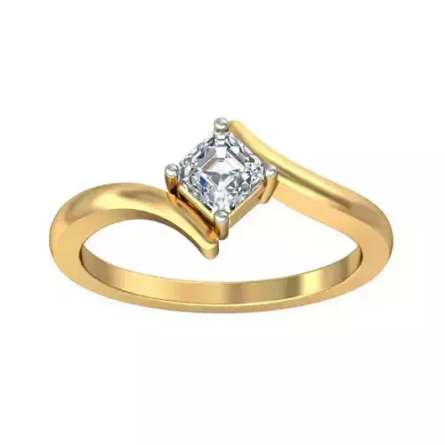 Solitaire ring 3D print model