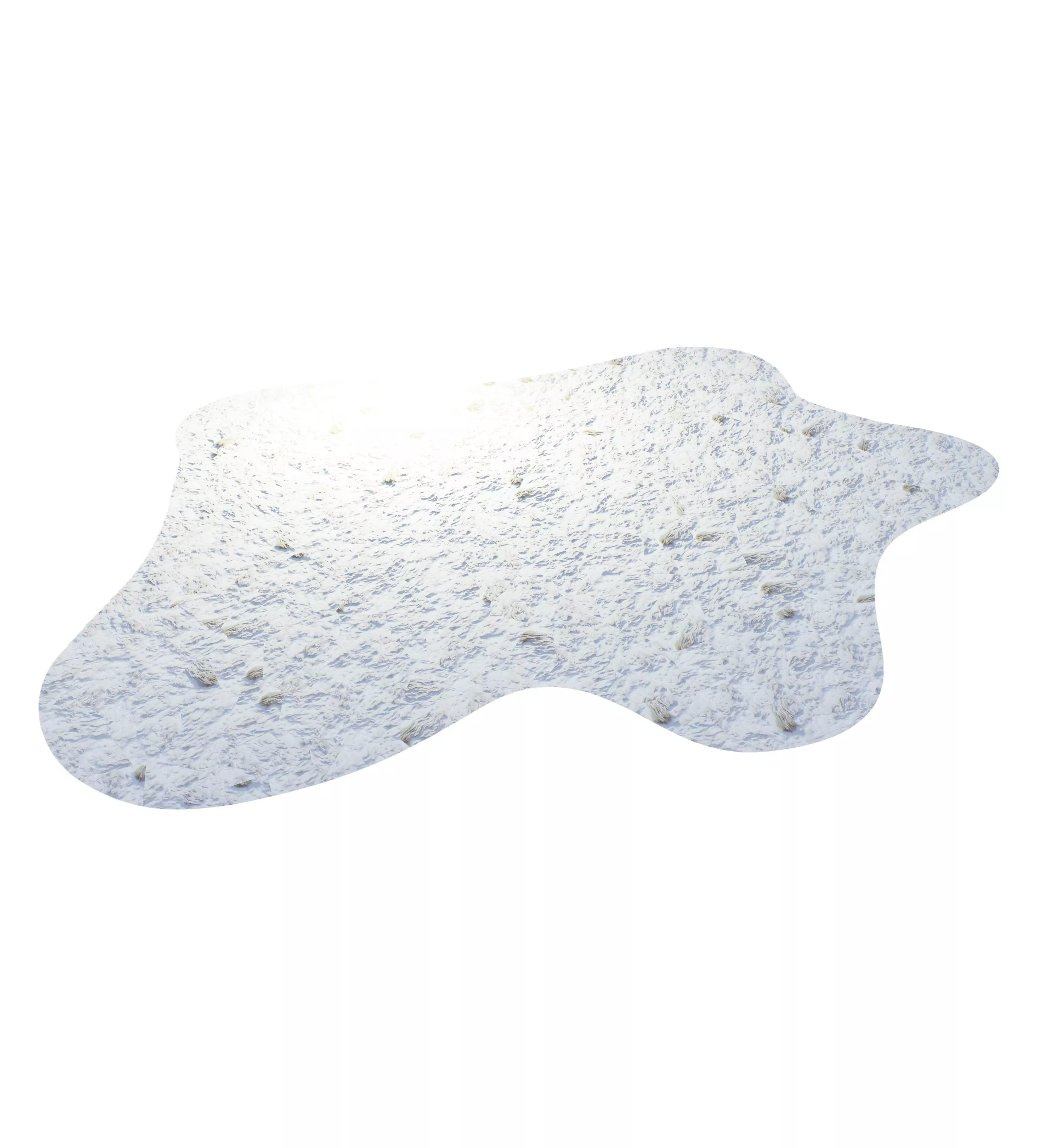 carpet piece of snow Free low-poly 3D model_0