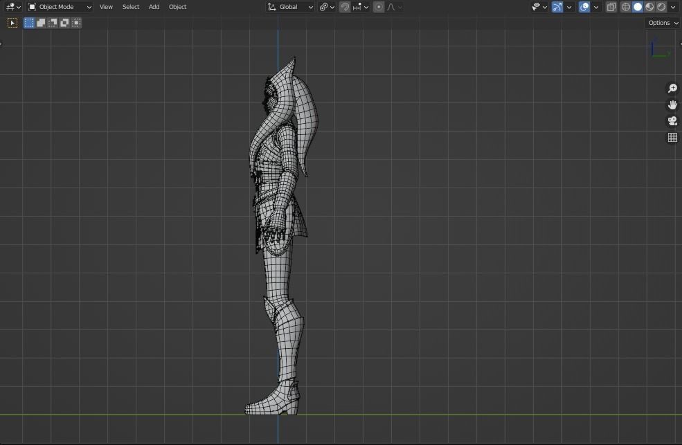 Ahsoka Tano Rig Blender 3D model_10