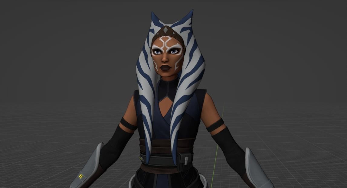 Ahsoka Tano Rig Blender 3D model_15