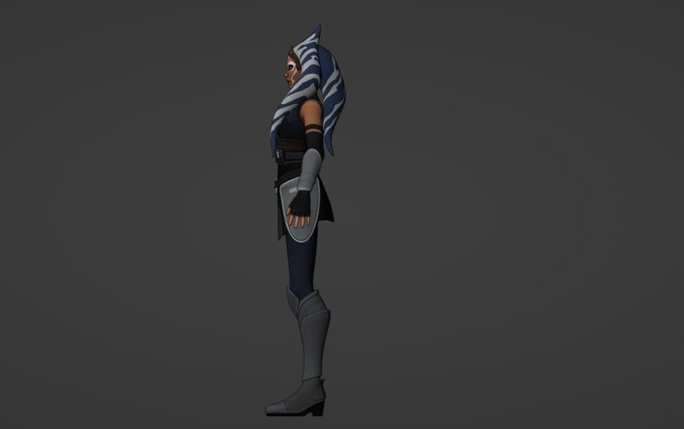 Ahsoka Tano Rig Blender 3D model_14