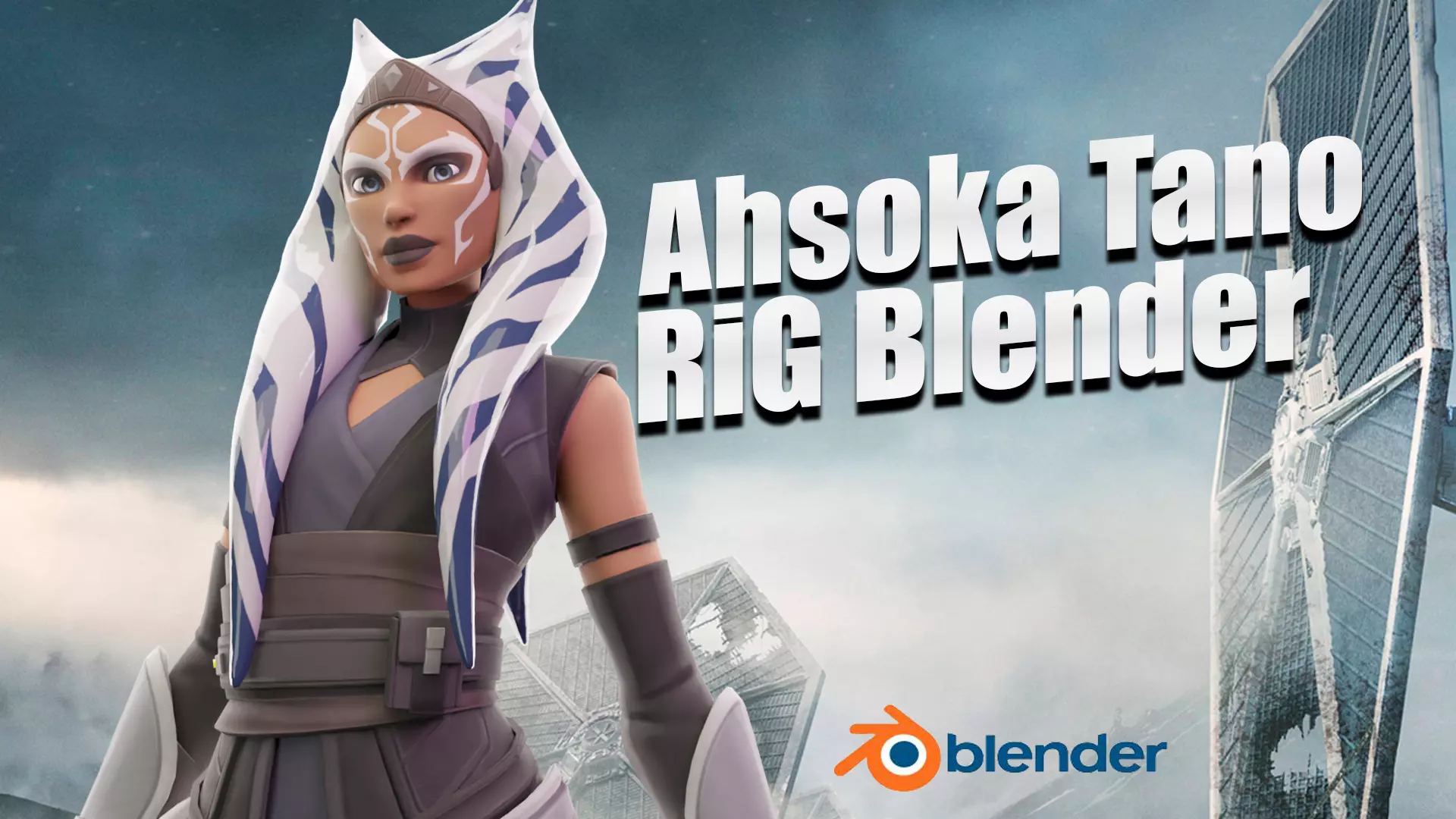 Ahsoka Tano Rig Blender 3D model_0