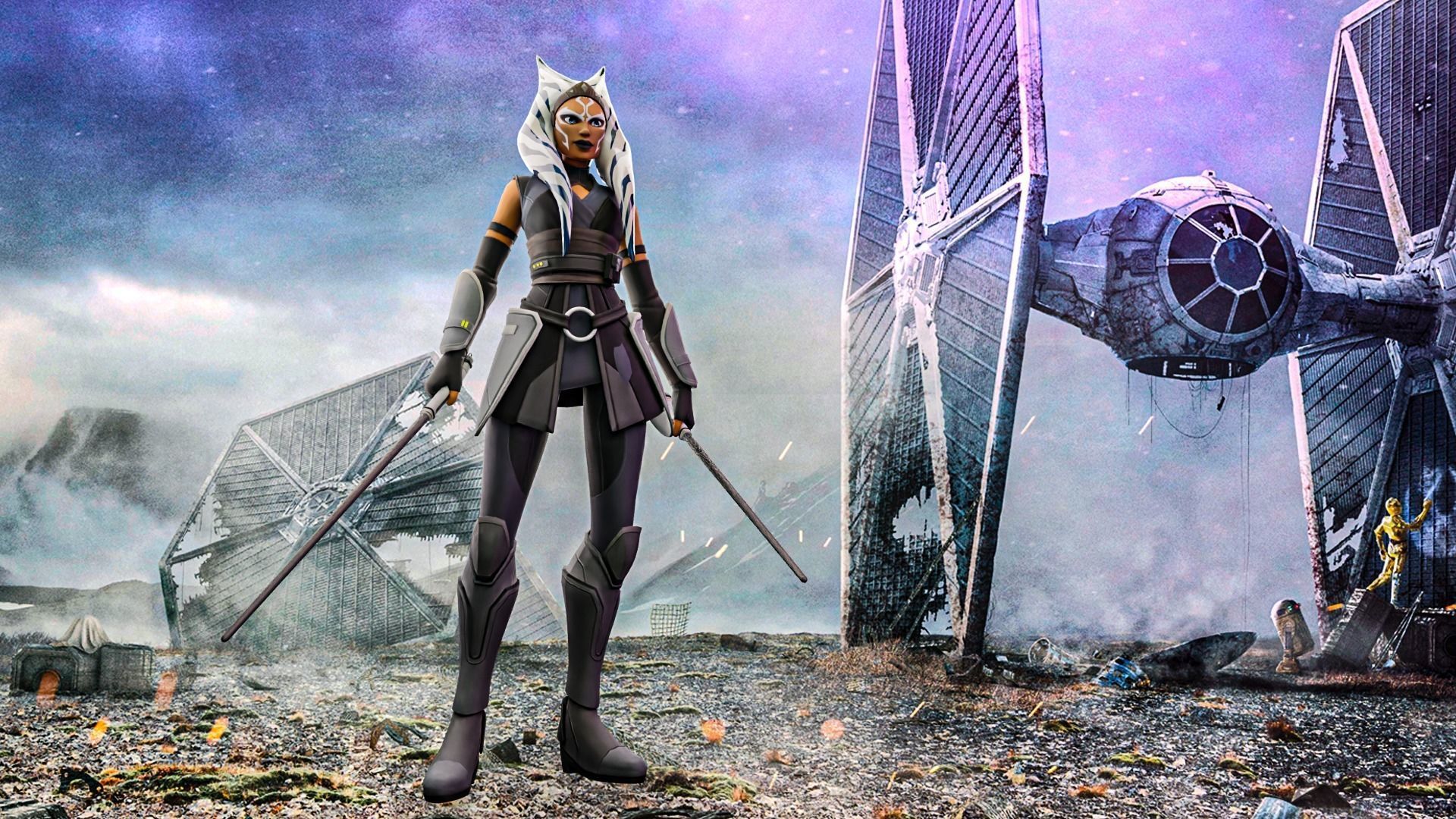 Ahsoka Tano Rig Blender 3D model_2