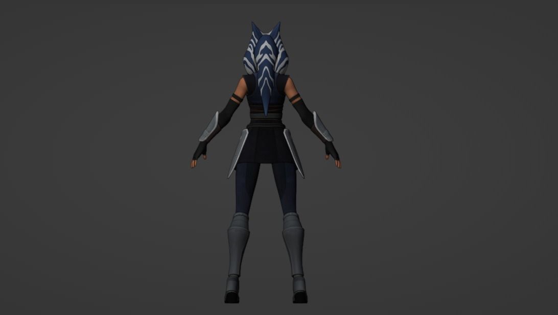 Ahsoka Tano Rig Blender 3D model_13