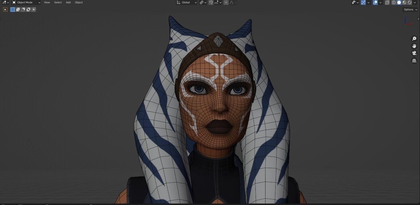 Ahsoka Tano Rig Blender 3D model_19