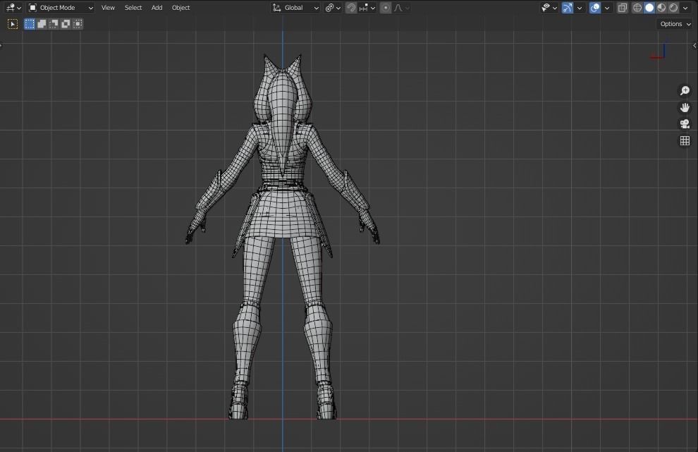 Ahsoka Tano Rig Blender 3D model_9