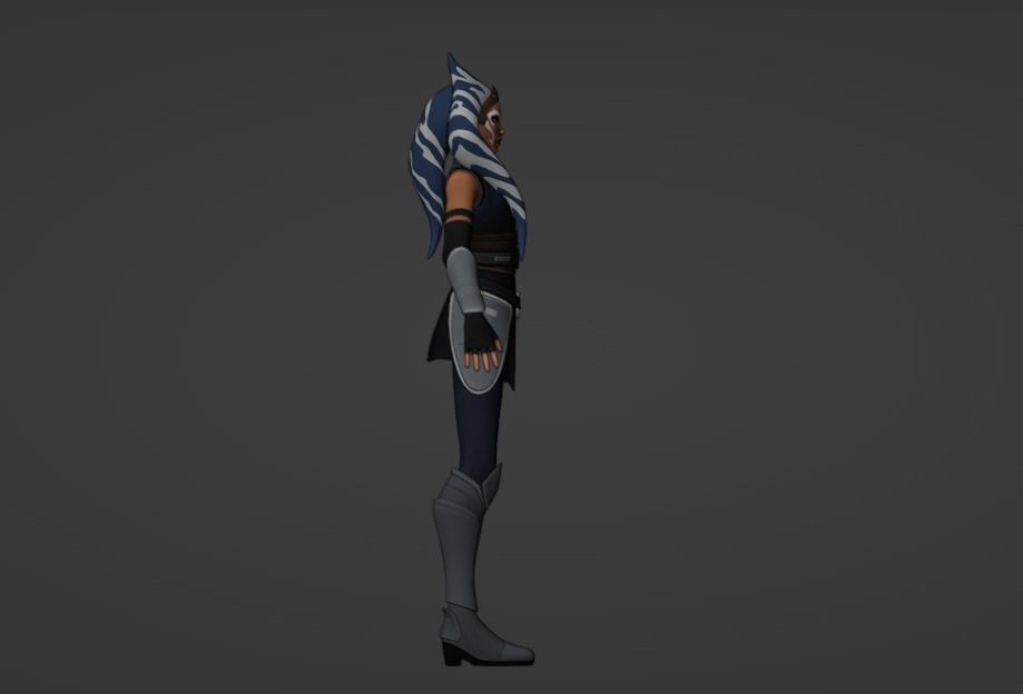 Ahsoka Tano Rig Blender 3D model_12