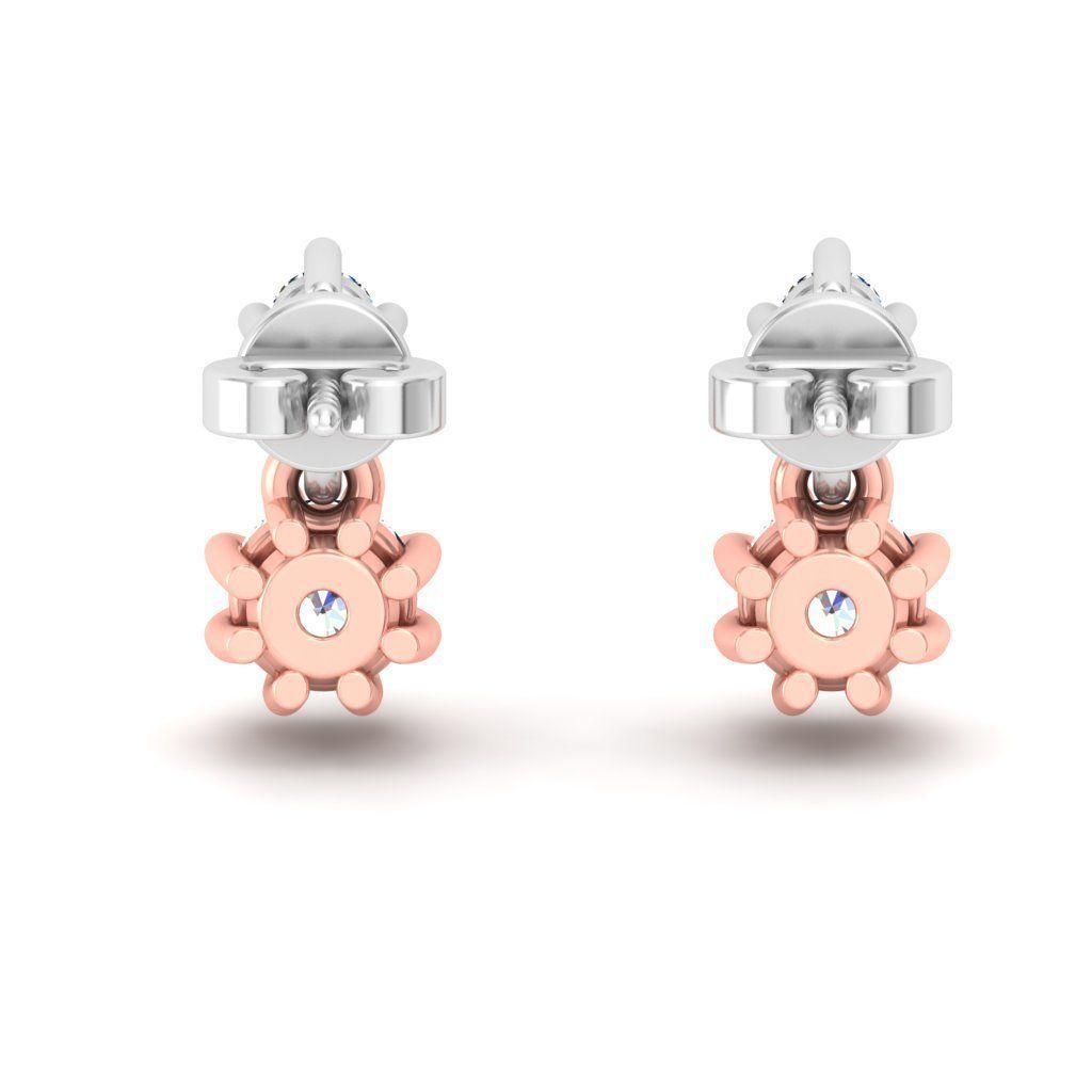 Women earrings 3D print model_3