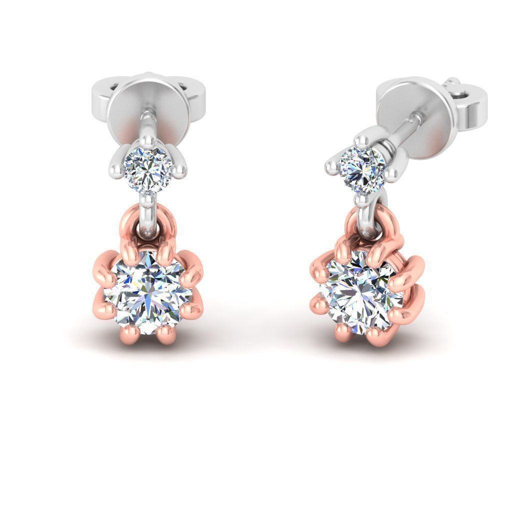 Women earrings 3D print model_1