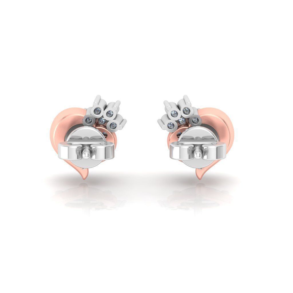 Women earrings 3D print model_3