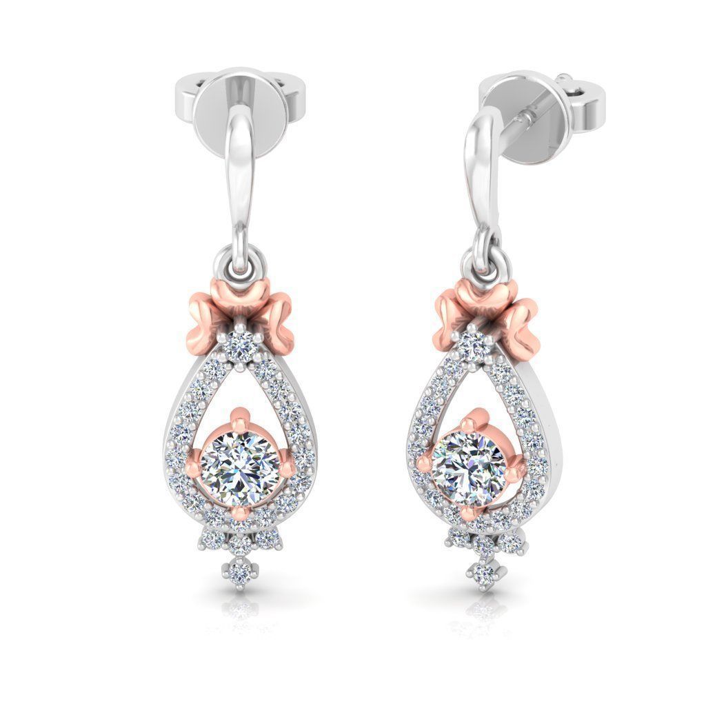 Women earrings 3D print model_1