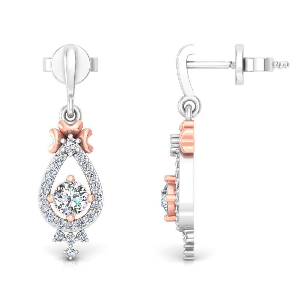 Women earrings 3D print model_2