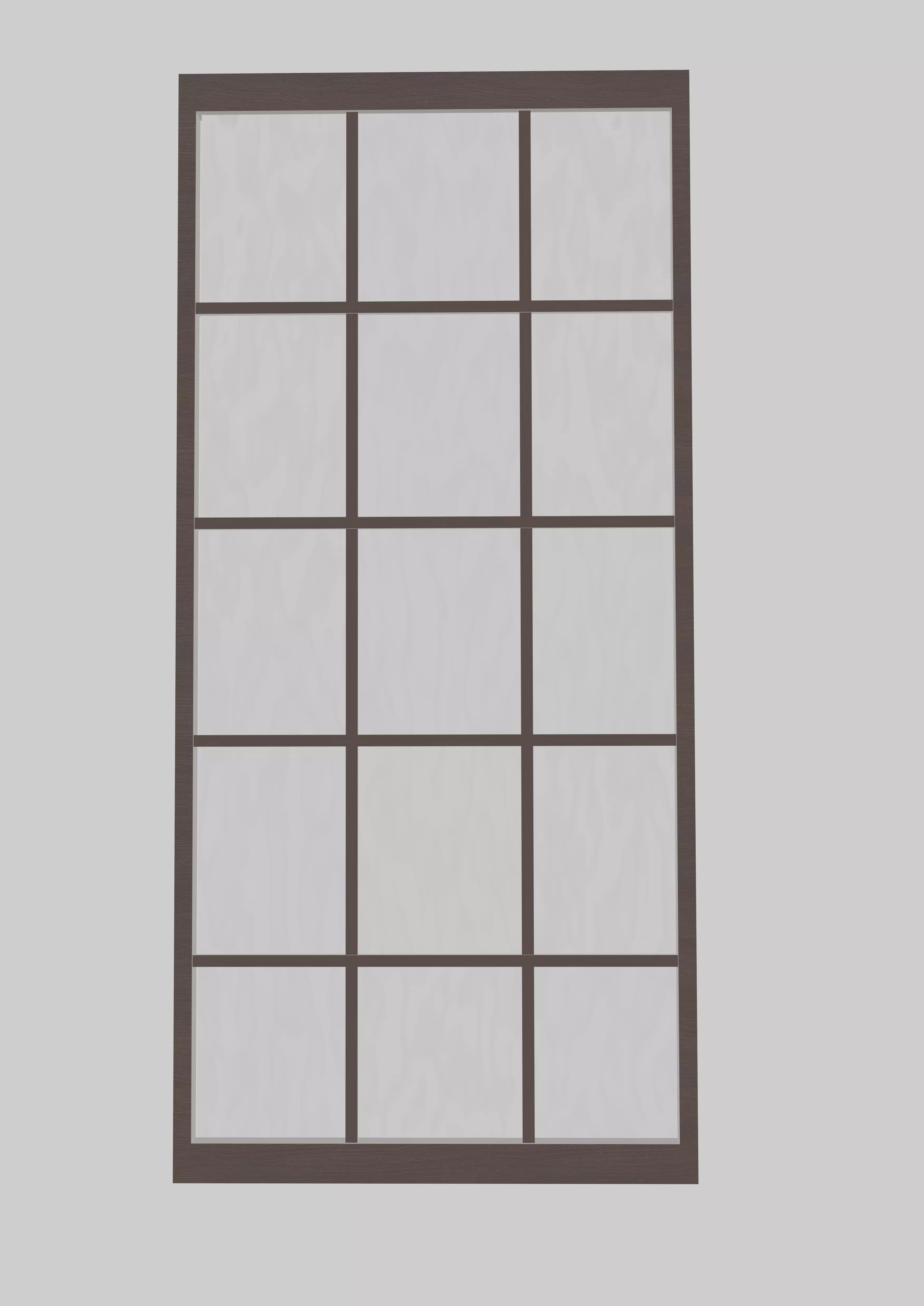 window frame with squares Free 3D model_0