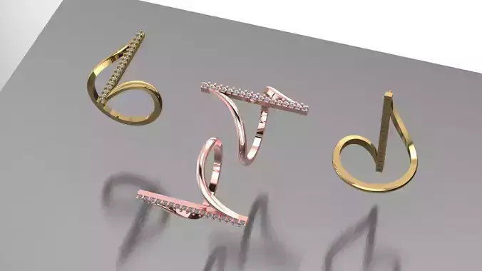 light weight ring for women with stone