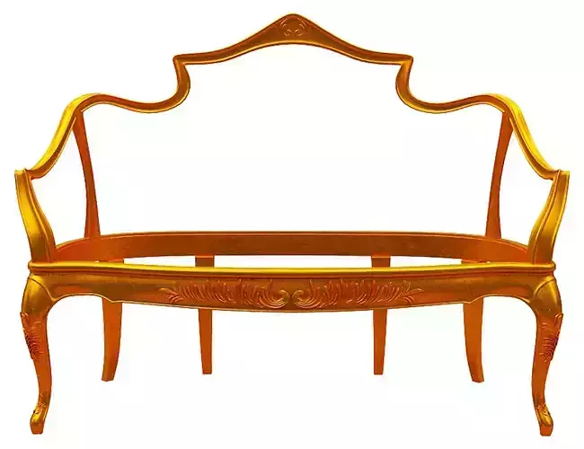 Classical sofa frame 3D model