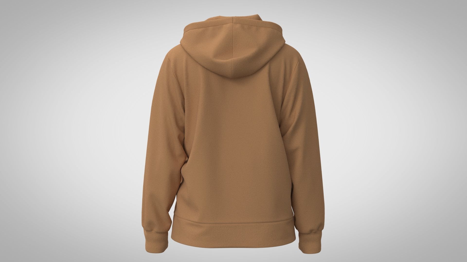 Zip-up Hoodie 3D model_2
