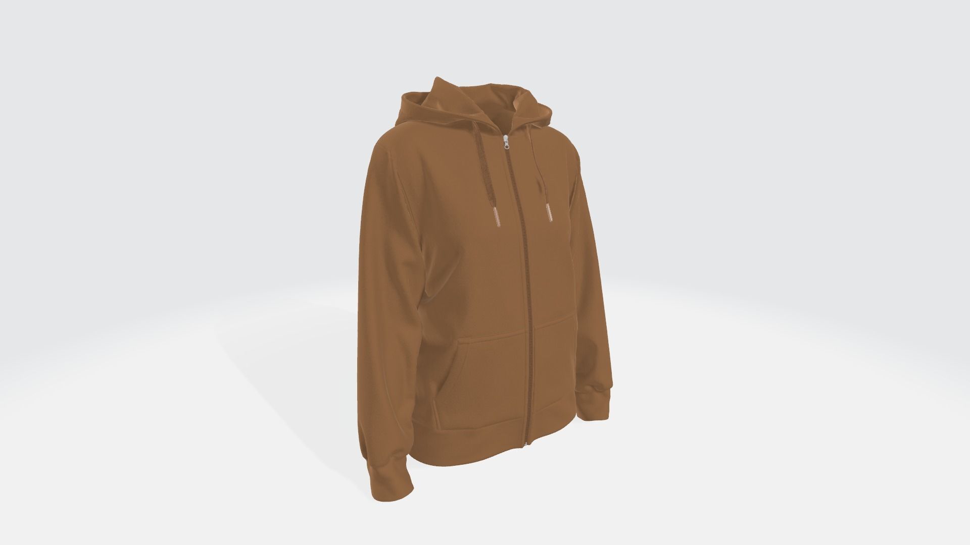 Zip-up Hoodie 3D model_8