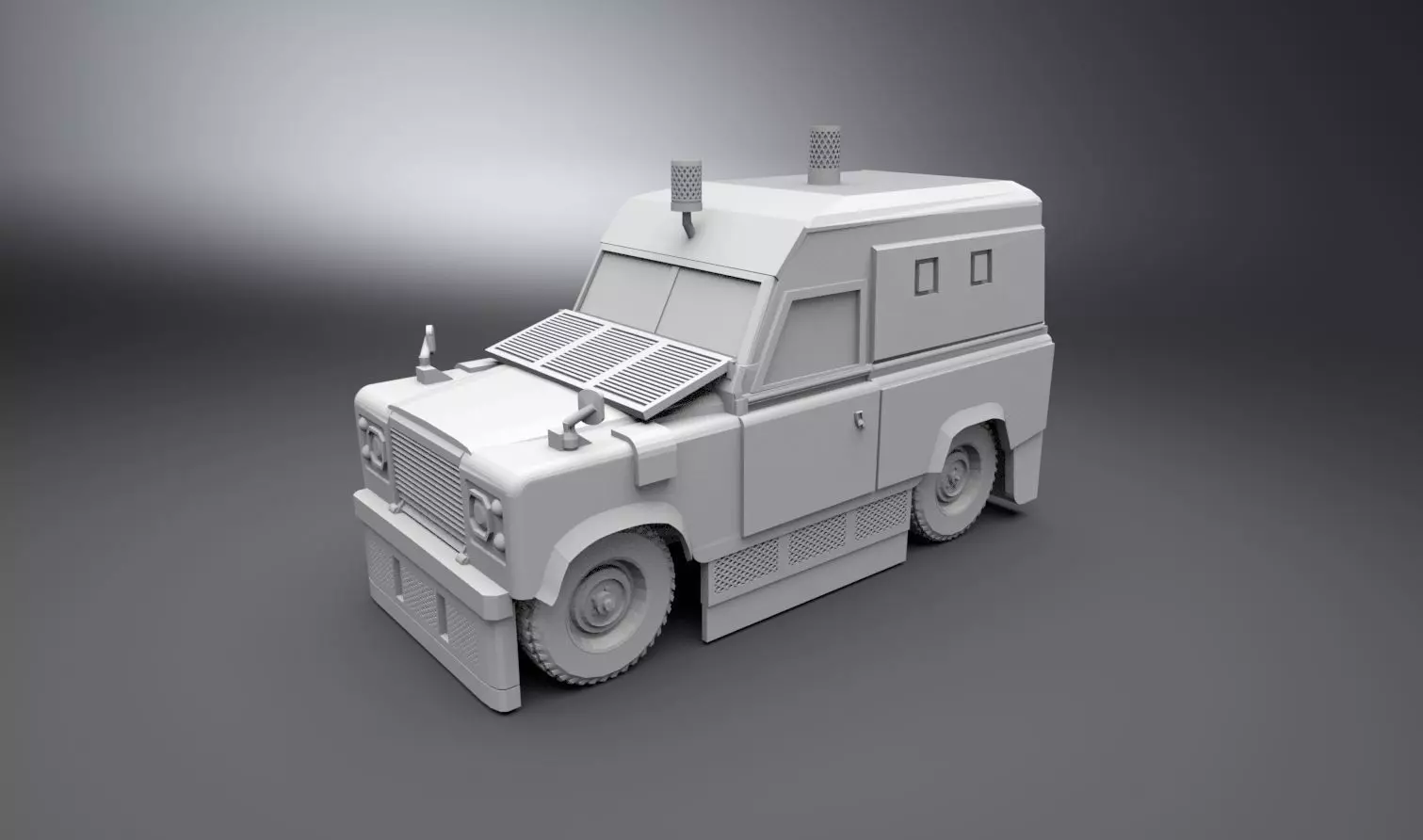 Land Rover RUC APC Scale model 3D print model