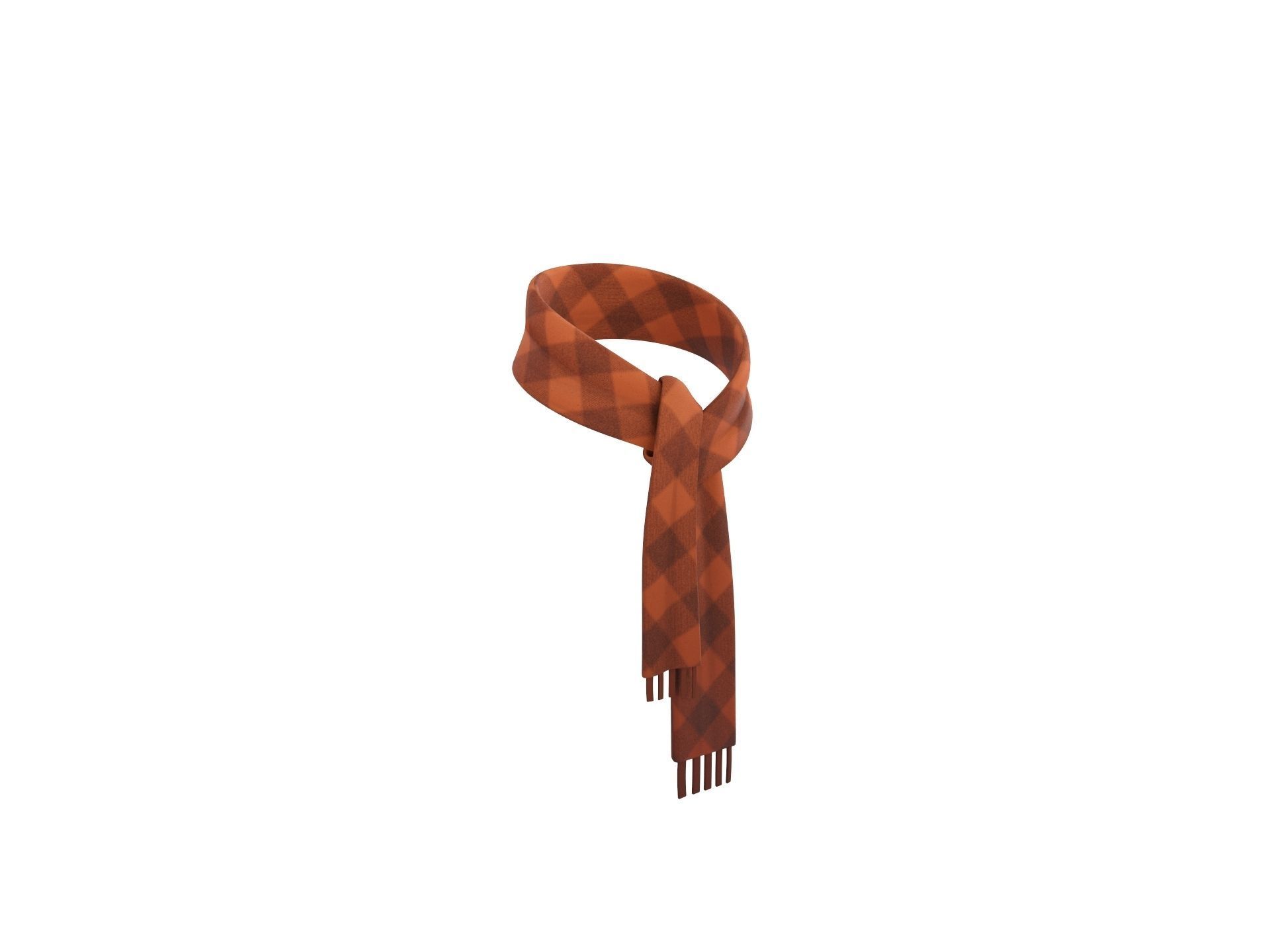 Tweed Scarf 3D model_2
